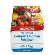 Richgro ALL PURPOSE COMPLETE GARDEN FERTILISER Australian Brand – 2.5kg Or 5kg