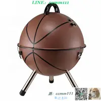在飛比找露天拍賣優惠-熱銷12寸美式便攜籃球圓形家用炭燒烤爐戶外燒烤爐