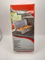 NEW Weber Grill 7576 Stainless Steel Smoker Box BBQ Grilling Original Package