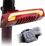 Meilan X5 Smart Bike Tail Light ?Automatic Brake Light Wireless ControlLaser Beams Turn Signs USB Rechargeable and Easy to Install