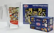 AFL Carlton Draught 1700mL Jug Leo Barry, Trivia Box, Hawthorn Hawks 1000 Jigsaw