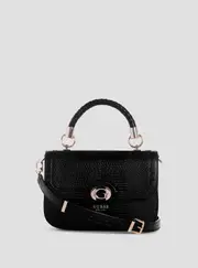 GUESS Women's Black Orlina Top Handle Bag