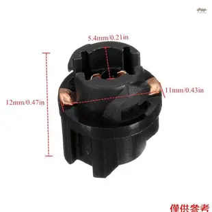 10 件裝 T5 LED 扭曲插座 PC47 儀表板集群更換插座燈座