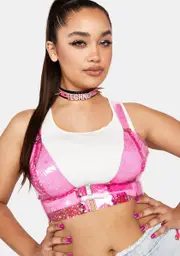Plus Chasing Starlight Vinyl Bustier