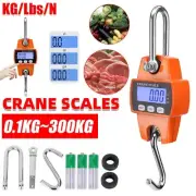 300kg 0.1kg Portable LCD Digital Crane Scales Hanging Scale Electronic Hook Kit