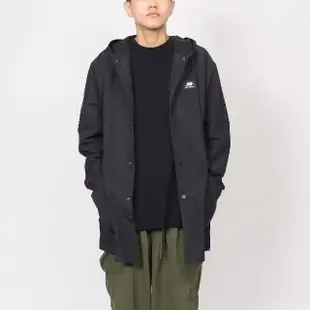 【NEW BALANCE】外套 Athletics Jackets 黑 男女款 長版 寬鬆 防潑水 連帽 NB 紐巴倫(UJ31550BK)