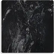 Black Marble Cutting Board with White Vein,16x16 Inch, Marble Pastry Board, Stone Serving Slab for Kitchen