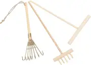 Mini Sand Painting Bamboo Rake Set Sensory Play Tools Zen Garden Rake for Boys and Girls