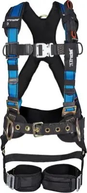 New Tractel FMT95M Elastrac Fall Arrest Safety Harness XL w/Tool Belt & D-Rings