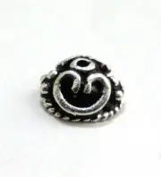 16 PCS 11MM BALI BEAD CAP ANTIQUE SILVER PLATED JEWELRY MAKING 258