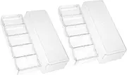 ORFOFE Ergonomic Poker Chips Storage Case Poker Chip Rack with 2 Pieces Carrying Handle