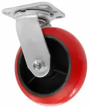 CasterHQ 4"X 2" Medium Duty Crown Polyurethane ON Iron Wheel - Swivel Caster 800