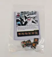DC Dice Masters Batman * JERVIS TETCH * Set RARE Uncommon CUR + 4 DICE