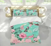 3D Flower Bird A021 Bed Pillowcases Quilt Duvet Cover Andrea Haase Zoe