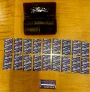 Vintage Marlin Double Edge Razor Blades: 1 Lot of 19 Blades