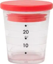 Marna My Dressing Cup (with recipes / Red) with graduations