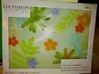 SPRINGTIME-SUMMER Glass Cutting Board 12" X 15" FLOWERS