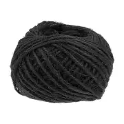 82ft Jute Twine 0.04inch 3 Ply Natural String for DIY Crafts Black 2Pcs