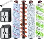 Fixbetter Main Brush Filter Accessories for Bissell Crosswave 3-in-1, 1 Multi-Purpose Main Brush + 1 Pet Roller Brush + 1 Floor Brush + 1 Carpet Brush + 2 Filters for Bissell CrossWave Vacuum Cleaner