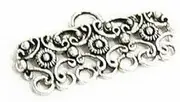 [CAIZZA] 2 pcs Bali .925 Sterling Silver Multi 7 Strand Link Beads Connector 27mm / Findings/Antique