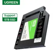 UGREEN HDD Caddy SATA to USB 3.0 for 2.5" 5TB SSD Drive Case For DVD-ROM Laptop