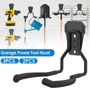 2/3Pcs Garage Power Tool Hook Set Wall Mounted Power Tool Hanger Garden Chchg