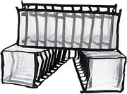 Hohopeti Wardrobe Clothes Containers Underwear Storage Box Bra Holder Sock Organiser Foldable Ventilated Home Storage