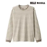 在飛比找momo購物網優惠-【MUJI 無印良品】男有機棉水洗粗織圓領長袖T恤(共8色)