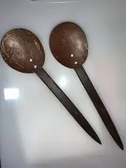 Coconut Shell Spoons Ceylon Kitchen Tool Eco Friendly Hand made item