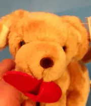 New Vtg Russ Berrie 6" Max Puppy Plush Luv Pets Labrador Stuffed Dog Red Slipper