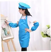Toyvian with Hat Apron and Cooking Sleeve Complete Kitchen Playset for Ages for Baking Cooking and Decorating Parties Yellow