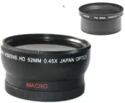 55mm Wide Angle Lens for Nikon Coolpix A Digital Camera