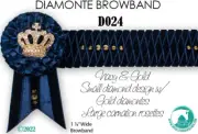 Custom made Diamonte Browband - 1.25" wide
