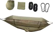 harayaa Camping Hammock Outdoor Hammock Versatile with Carry Bag Portable Hammock Swing Hammock for Hiking Outside Yard Indoor Patio, Green