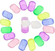 16 Boxes (320 sheets) Portable Hand Soap Flakes,Foaming Paper Soap,Travel Soap Paper Sheets,Washing Hand Face Slice,Soap Mini Scented Slice Sheets for Kitchen,Toilet,Travel and Outdoor(Random Color)