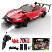 Remote Control Car RC Drift Car 1:16 Scale 4WD RC Vehicle with LED Lights
