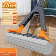 PVA Sponge Floor Roller Mops Adjustable Handle With 2 PVA Sponge Foam Mop Head