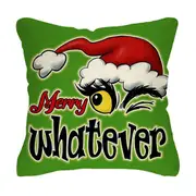 Christmas Pillow Covers Cute Print Throw Cushion Case for Couch Sofa Bed Bedroom Home Decor-Style 1