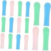 HOODANCOS 15Pcs Ear Wax Removal Sleeves Soft Ear Cleaning Tool Covers for Ear Spoons Comfortable Versatile Ear Spoon Tips