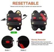 Car Protector Mini Circuit Breaker Manual Power Protect Battery DC12V 50-300A