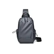 Casual Travel Large Capacity Men’s Backpack Fashionable Multifunctional Chest Bag-Grey