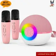 Mini Karaoke Machine Speaker for Kids Adults, Portable Bluetooth Microphone Song
