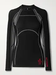 [Moncler Grenoble] Moncler Grenoble - Stretch-knit Base Layer - Black - large large Black