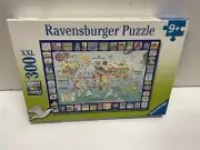 NEW Ravensburger Map Of The World 300 Piece XXL Format Puzzle NEW