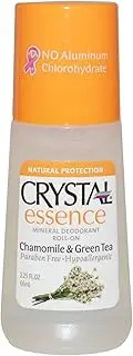 Crystal Deodorant Essence Roll-On 2.25oz Chamomile/Green Tea (2 Pack)