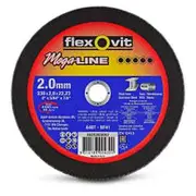 FLEXOVIT 230 x 2.0 x 22.2mm Steel & Stainless Cut Off Disc - MEGA LINE 66252920062