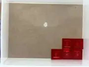LEGO Parts - Trans-Red Plate 1 x 1 - No 3024 - QTY 5