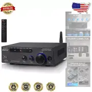 Multifunctional Bluetooth Amplifier - 100W x 2 Integrated for Home & Car Audio