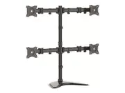 "StarTech.com Quad Monitor Stand - Articulating - Supports Monitors 13"" to 27"" - Black (ARMBARQUAD)"