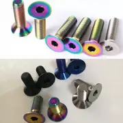 4pcs Titanium M10 x 25mm Motorcycle Countersunk Flat Head Screws Bolts